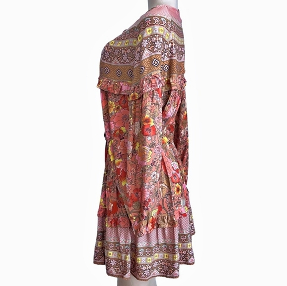 Conscious Coterie Boho Dress Inspired by Spell Amethyst Floral - Picture 4 of 7